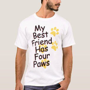 友人は四つ足の犬Tシャツ Tシャツ