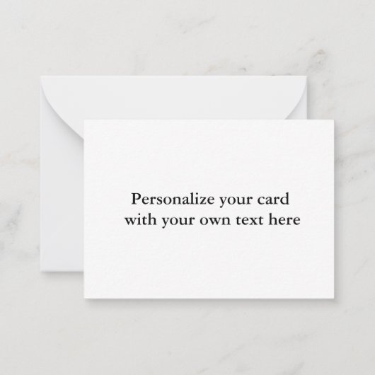 友人は四葉クローバーの絵札のようなもの ノートカード (裏面)