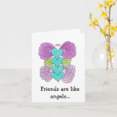 友人は天使のようです カード (黄色い花)