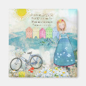 友人は天使の四角い磁石のようなものだ マグネット (正面)