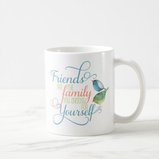 友人は家族で、写真をタイポグラフィ コーヒーマグカップ (右)