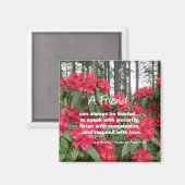 友人は常に信頼できる…友情引用文 マグネット (正面/裏面)