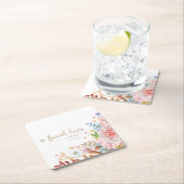 友人は常に愛するProv 17:17 スクエアペーパーコースター (インサイチュ)