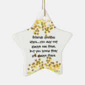 友人は星の星のオーナメントのようです セラミックオーナメント (右)