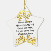 友人は星の星のオーナメントのようです セラミックオーナメント (左)