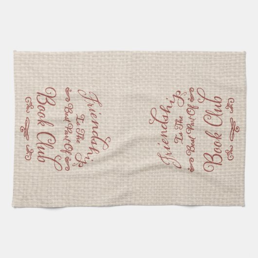 友人は書最高の籍部の一員だ キッチンタオル (横)