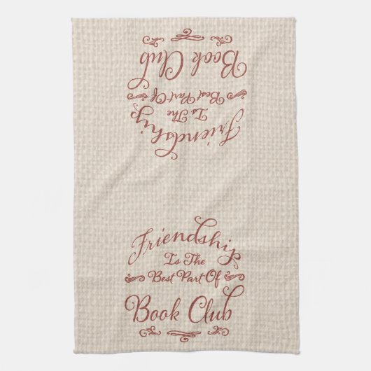 友人は書最高の籍部の一員だ キッチンタオル (縦)