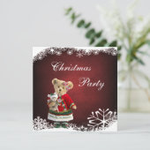 友人は最も甘いです-クリスマスのテディー・ベア 招待状 (スタンド正面)