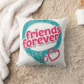 友人は永久にハート<3を愛します クッション (ブランケット)