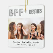 友人は永遠に銀のベスティーズBFF セラミックオーナメント (左)