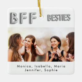 友人は永遠に銀のベスティーズBFF セラミックオーナメント