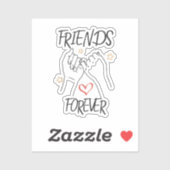 友人は永遠最高のに友友愛の信頼を愛する シール (シート)