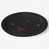 友人は永遠最高のに友友愛の信頼を愛する ペーパープレート (アングル)