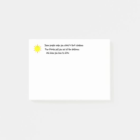 友人は照らせます ポストイット (正面)