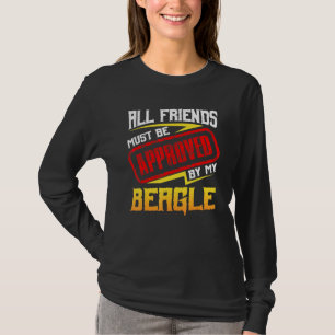 友人は犬のビーグル国立ペによって承認されなければならない Tシャツ