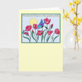 友人は生命の庭の花です カード (黄色い花)