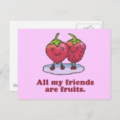 友人は皆果物だ ポストカード (正面/裏面)