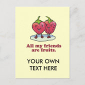 友人は皆果物だ ポストカード (正面)
