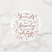 友人は私たちが友情を選ぶ家族 コンフェッティ (スモール正面)