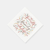 友人は私たちが友情を選ぶ家族 スタンダードカクテルナプキン (角)