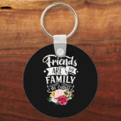 友人は私たちが選んだ家族だ キーホルダー (正面)