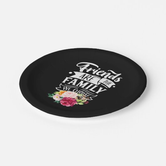 友人は私たちが選んだ家族だ ペーパープレート (アングル)