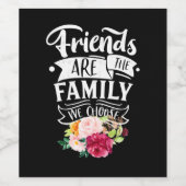 友人は私たちが選んだ家族だ ワインラベル (シングルラベル)