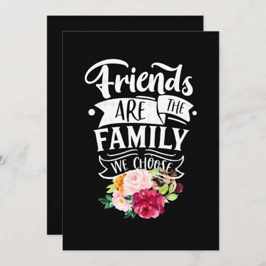 友人は私たちが選んだ家族だ 招待状 (正面/裏面)