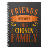 友人は私たちの家族の友好の日に選ばれる ノートブック (正面)
