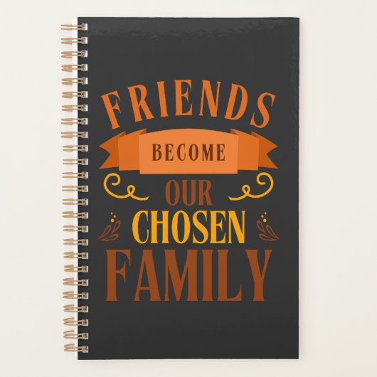 友人は私たちの家族の友好の日に選ばれる プランナー手帳 (正面)