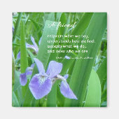 友人は私たちの言うことを尊重する…友情引用文 マグネット (正面)