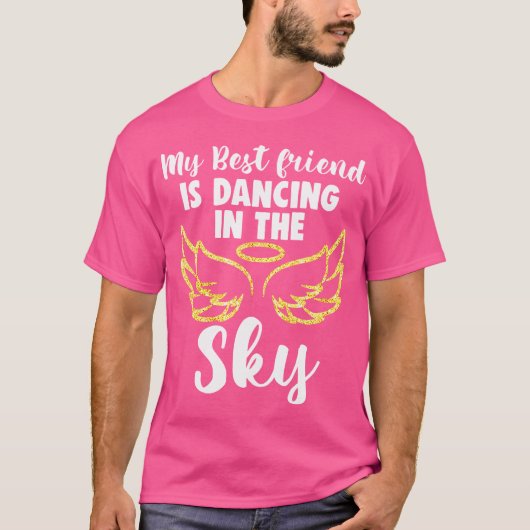 友人は空で踊っている 天国の翼 思い出の中で Tシャツ (正面)