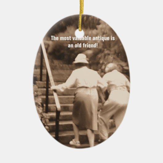 友人は端を耕します セラミックオーナメント (正面)