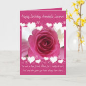 友人は誕生日のために梳きます カード (黄色い花)