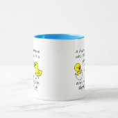 友人は誰かおもしろいなことわざです マグカップ (中央)