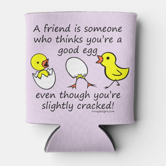 友人は誰かおもしろいのBFFことわざ 缶クーラー (正面)