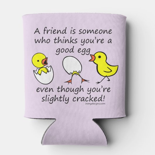 友人は誰かおもしろいのBFFことわざ 缶クーラー (裏面)