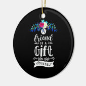 友人は賜物だ セラミックオーナメント (左)