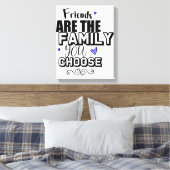 友人は選択した家族 キャンバスプリント (インサイチュ (寝室))