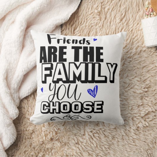 友人は選択した家族 クッション (ブランケット)