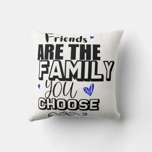 友人は選択した家族 クッション (裏面)
