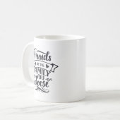 友人は選択した家族 コーヒーマグカップ (正面左)