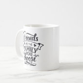 友人は選択した家族 コーヒーマグカップ (正面左)