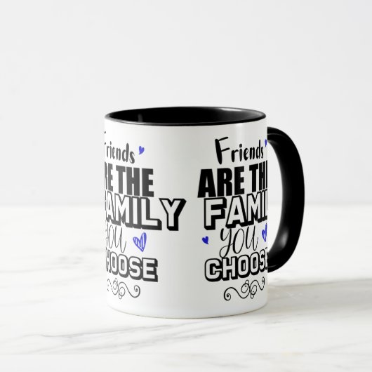 友人は選択した家族 マグカップ (正面右)