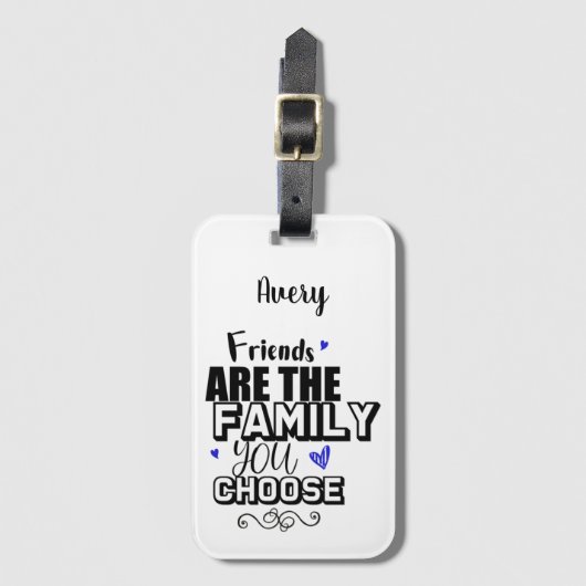友人は選択した家族 ラゲッジタグ (正面縦)