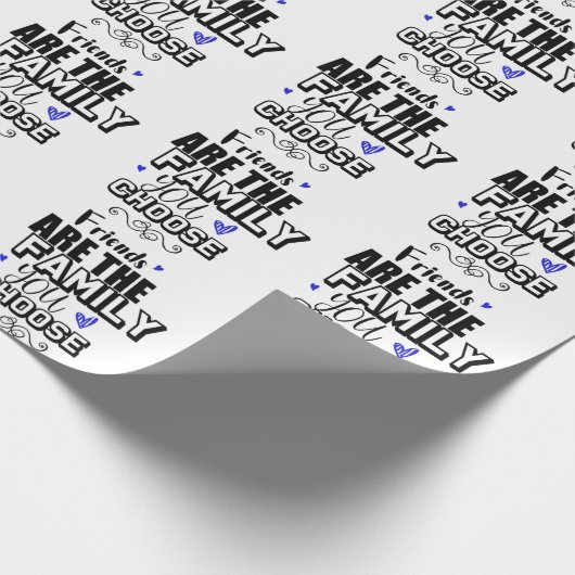 友人は選択した家族 ラッピングペーパー (角)