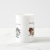友人は酒を飲まぬ ボーンチャイナマグカップ (正面)