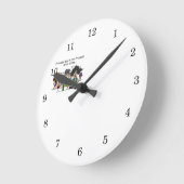 友人は酒を飲まぬ ラウンド壁時計 (傾斜)