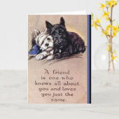 友人は….グリーティングカード カード (黄色い花)