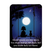 友人はStar3" x 4"の柔軟なフォトマグネットのようなものだ マグネット (縦)